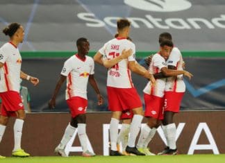 Com vitória de 2 x 1 sobre o Atlético, RB Leipzig passa à semifinal Com vitoria sobre o Atletico, RB Leipzig passa a semifinal