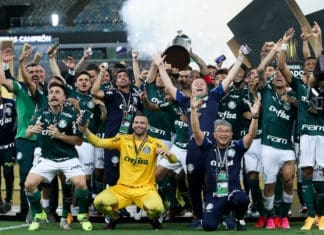 Palmeiras vence o Santos nos acréscimos e conquista bi da Libertadores Palmeiras Campeão