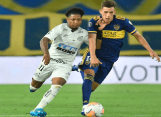 Arbitragem de partida contra o Boca revolta santistas foto: Site Oficial do Santos
