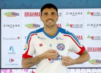 Já regularizado, Mugni poderá estrear pelo Bahia contra o Galo Lucas Mugni