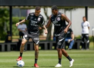 Corinthians já poderá lotar sua arena no jogo contra a Chapecoense Luan e Jô (Foto: Rodrigo Coca / Agência Corinthians)