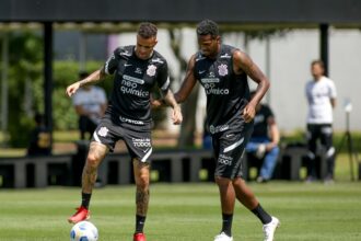 Luan e Jô (Foto: Rodrigo Coca / Agência Corinthians)