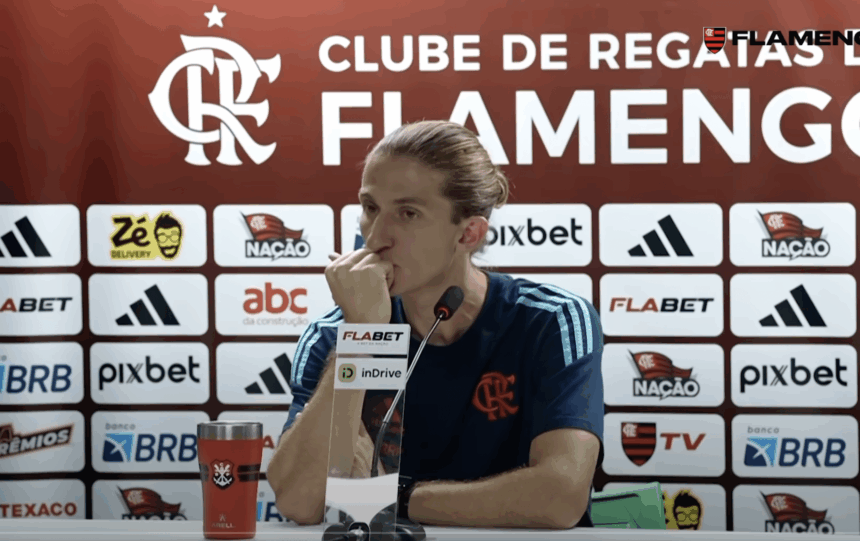 Filipe Luiz after Palmeiras - Flamengo game