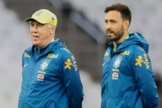 Carlo Ancelotti e o filho Davide