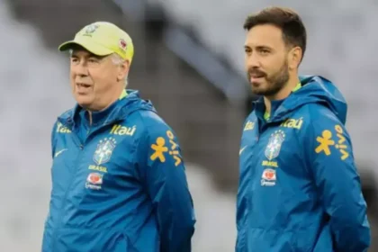 Carlo Ancelotti e o filho Davide