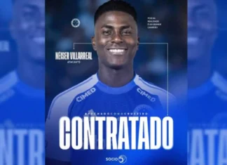 Atacante colombiano é novo reforço do Cruzeiro Néiser Villarreal